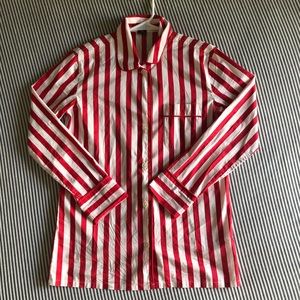 Candy-Striped Pajama Top